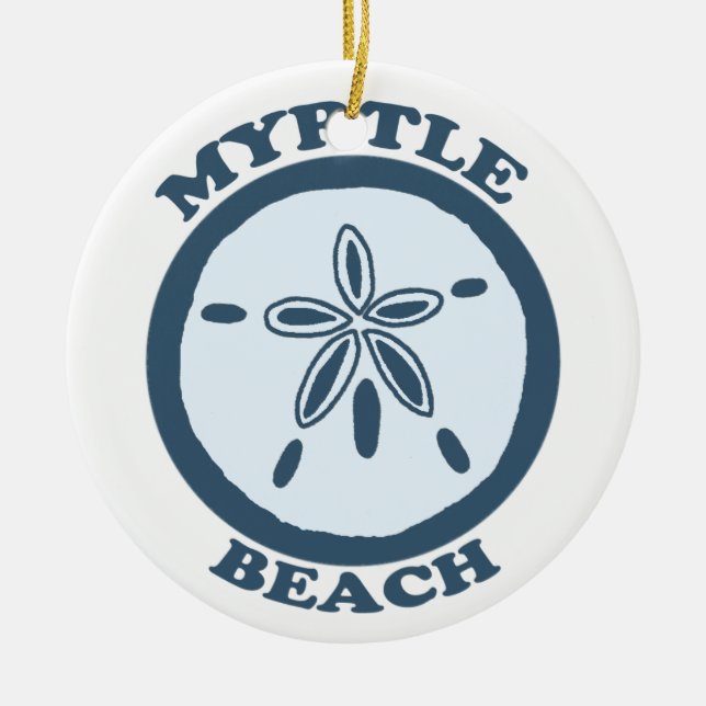 Myrtle Beach. Julgransprydnad Keramik (Framsidan)