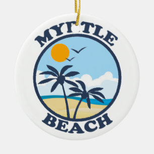 Myrtle Beach. Julgransprydnad Keramik