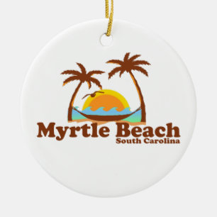 Myrtle Beach. Julgransprydnad Keramik
