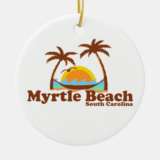 Myrtle Beach. Julgransprydnad Keramik (Framsidan)