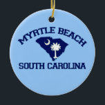 Myrtle Beach. Julgransprydnad Keramik<br><div class="desc">Myrtle Beach South Carolina.</div>