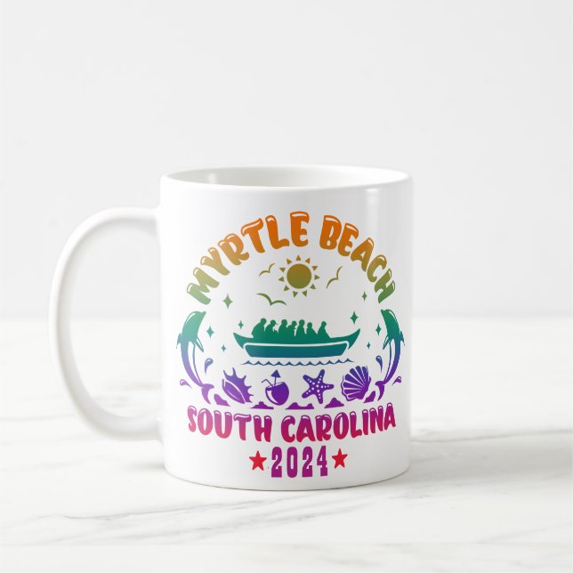 Myrtle Beach Magic - South Carolina Äventyr Kaffemugg (Vänster)