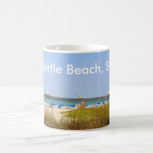 Myrtle Beach pir för plats för SC-muggstrand Kaffemugg