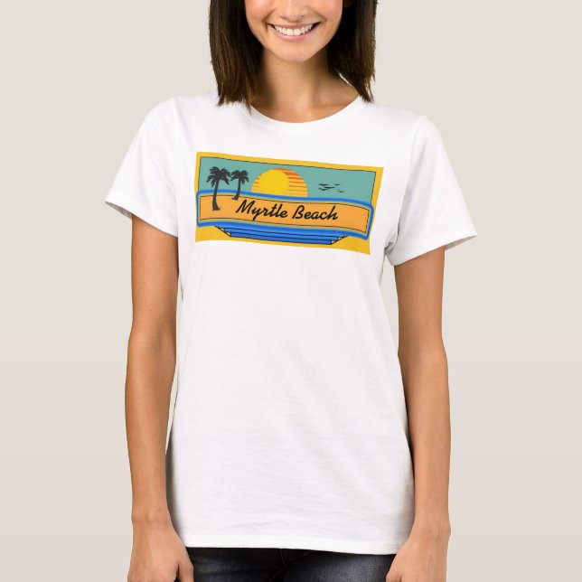 Myrtle Beach plats T Shirt (Framsida)