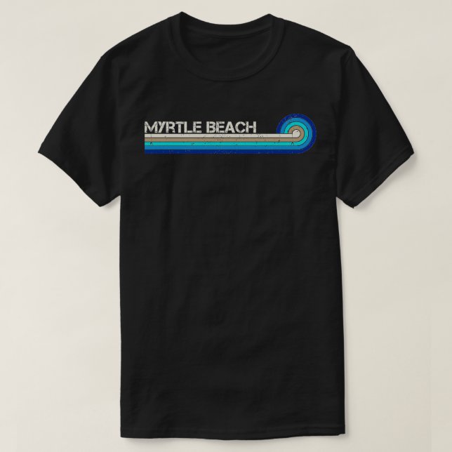 Myrtle Beach Retro Rand T Shirt (Design framsida)