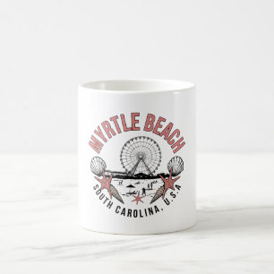 Myrtle Beach Retro Vignette Kaffemugg