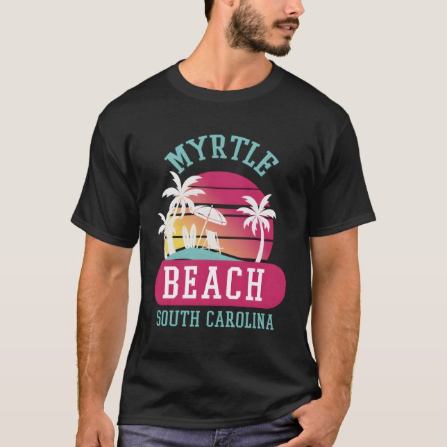 Myrtle Beach S Sc Beacher T Shirt (Framsida)