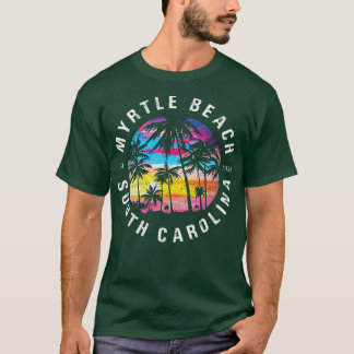 Myrtle Beach SC Handflatan Träd T Shirt