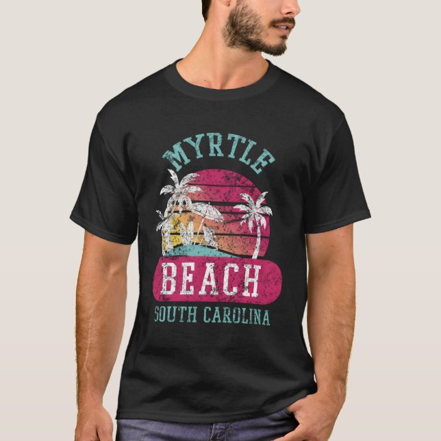 Myrtle Beach Sc S Distress T Shirt (Framsida)