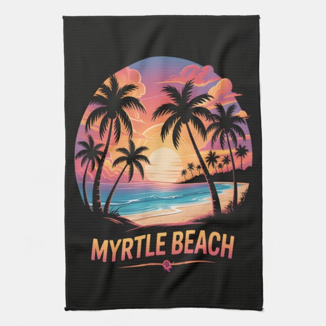 Myrtle Beach Semester Surfare  Kökshandduk (Vertikal)