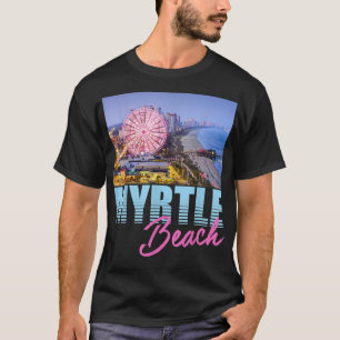 Myrtle Beach Skyjul Ferris Wheel Cute Kärlek söder T Shirt