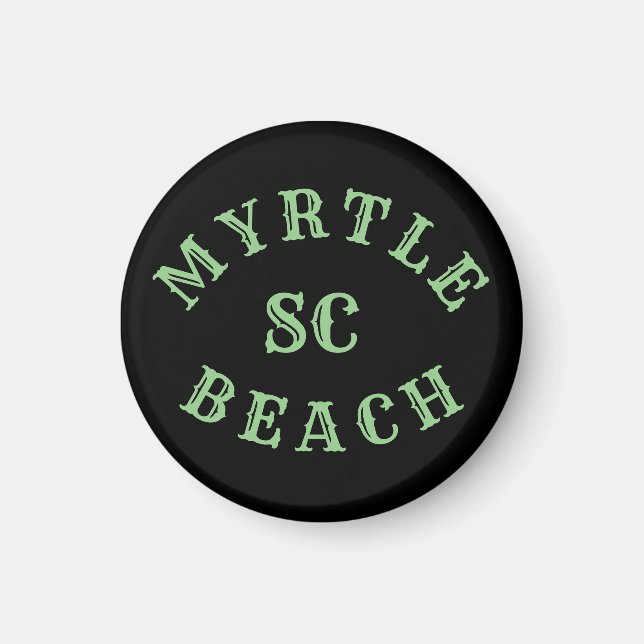 Myrtle Beach, South Carolina Button Magnet (Framsidan)