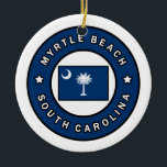 Myrtle Beach South Carolina Julgransprydnad Keramik<br><div class="desc">Myrtle Beach South Carolina</div>
