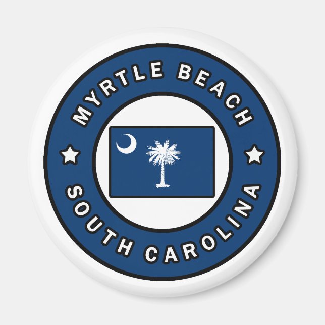 Myrtle Beach South Carolina Magnet (Framsidan)