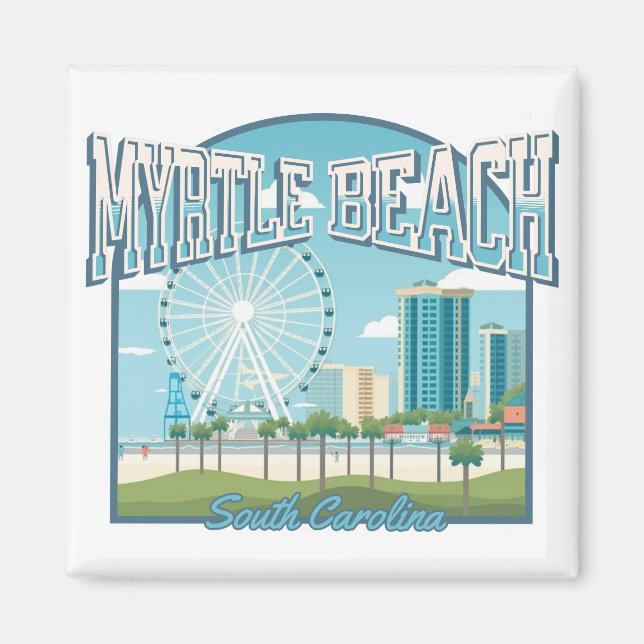 Myrtle Beach, South Carolina Magnet (Framsidan)