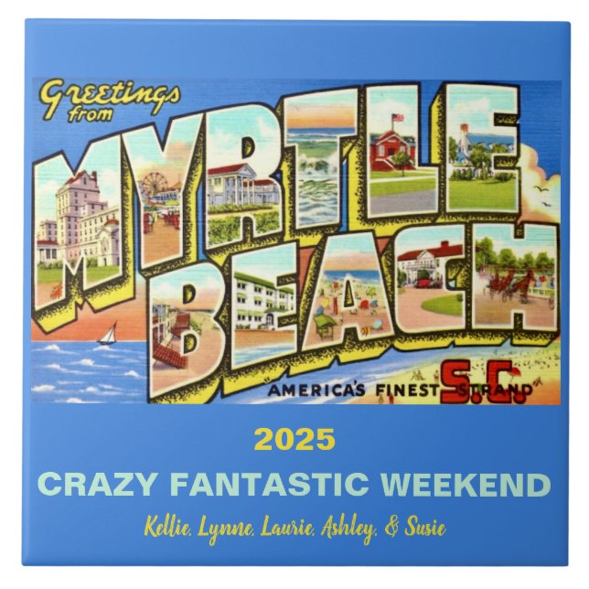 Myrtle Beach South Carolina Memory Tile Kakelplatta (Framsidan)