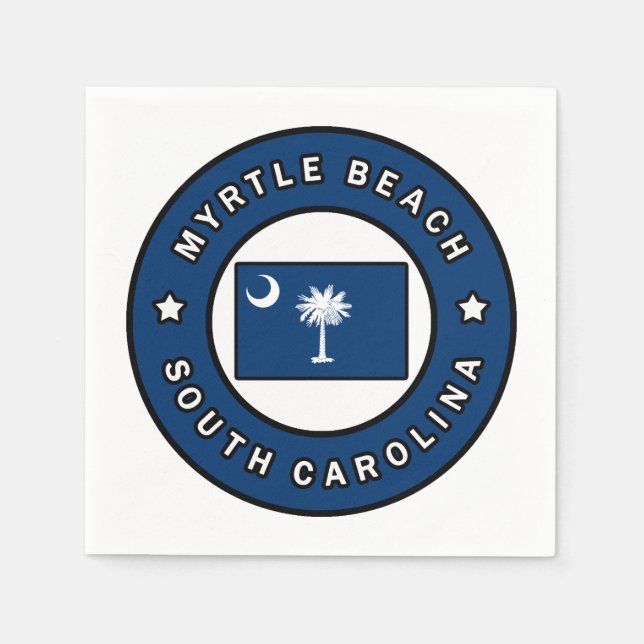Myrtle Beach South Carolina Pappersservett (Framsidan)