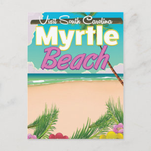 Myrtle Beach South Carolina-reseaffisch Vykort