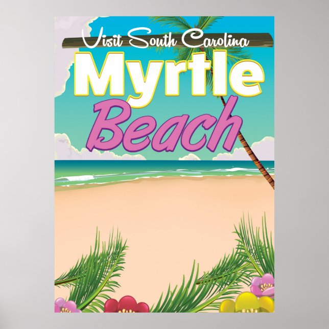 Myrtle Beach South Carolina resebroschyr Poster (Framsidan)