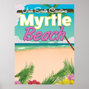Myrtle Beach South Carolina reser affischen Poster