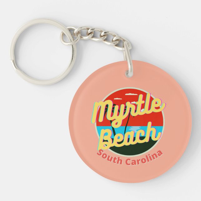 Myrtle Beach South Carolina Retro Sunset (Framsidan)