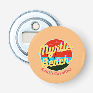 Myrtle Beach South Carolina Retro Sunset Flasköppnare