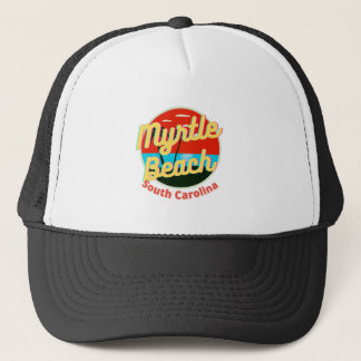 Myrtle Beach South Carolina Retro Sunset Keps