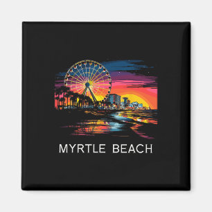Myrtle Beach South Carolina Shirt SkyWheean Ocean Magnet