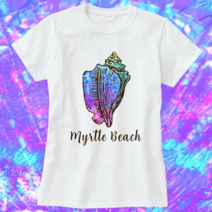 Myrtle Beach South Carolina Söt Conch Sea Snäcka T Shirt