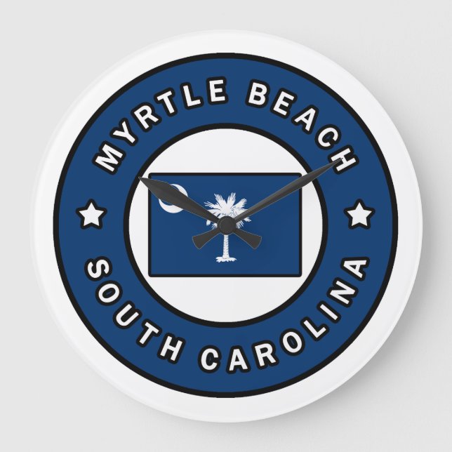 Myrtle Beach South Carolina Stor Klocka (Framsida)