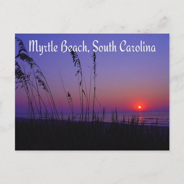 Myrtle Beach South Carolina Sunrise-vykort Vykort (Framsida)