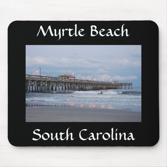 Myrtle Beach South Carolina vid Sunset Mousepad Musmatta (Framsidan)