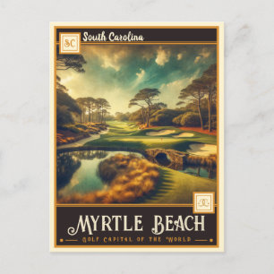 Myrtle Beach, South Carolina VINTAGE Vykort