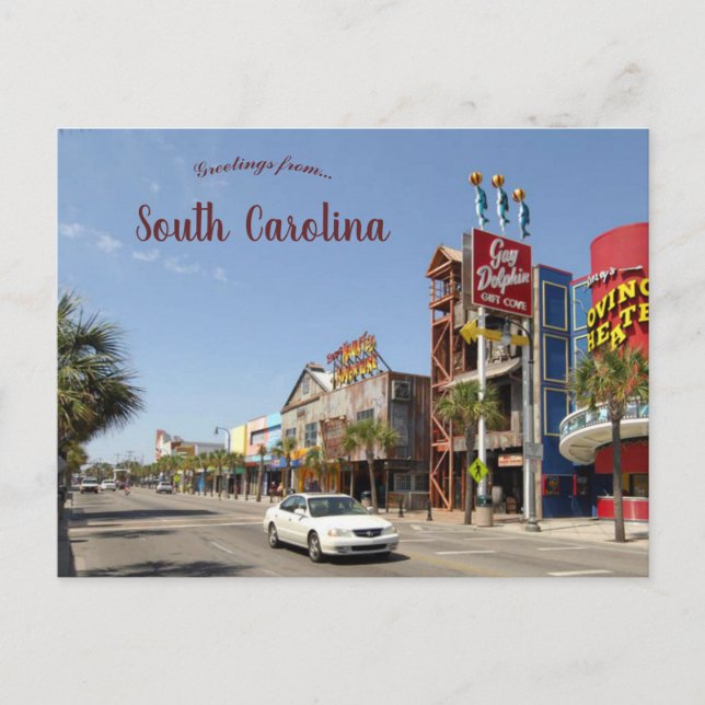 Myrtle Beach South Carolina Vykort (Framsida)