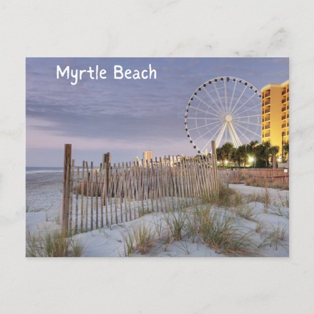 Myrtle Beach South Carolina vykort havsutsikt (Framsida)
