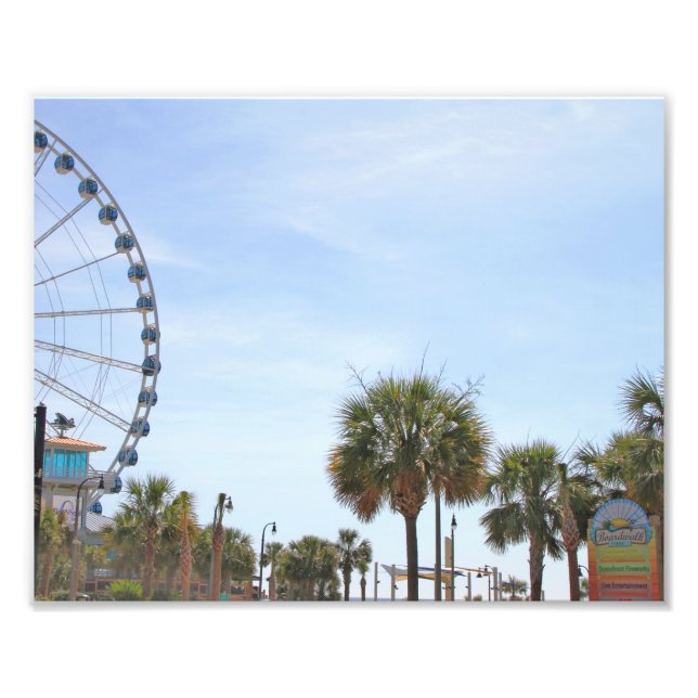 Myrtle Beach South Carollina, Skyjul Fototryck (Framsidan)
