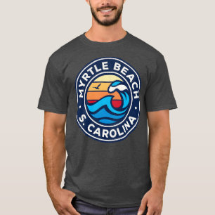 Myrtle Beach South olina Sc Nautical Vågar T Shirt