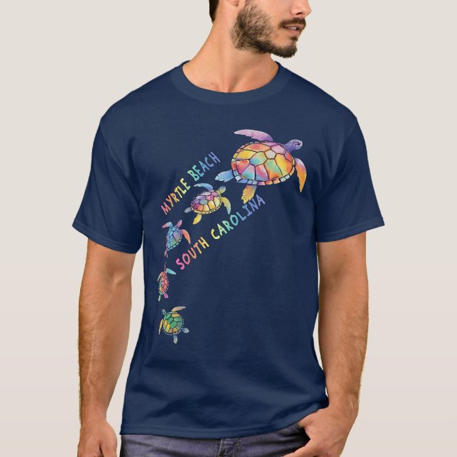 Myrtle Beach South olina Sea Turtle Lover Beach MB T Shirt (Framsida)