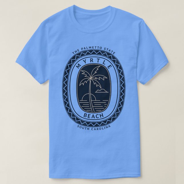 Myrtle Beach South olina the Palmetto State Sunset T Shirt (Design framsida)