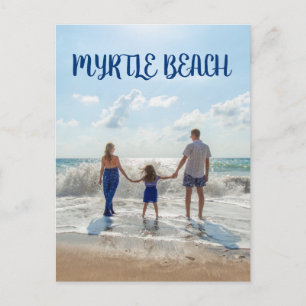 Myrtle Beach Souvenir Sand och Surf med familj Vykort