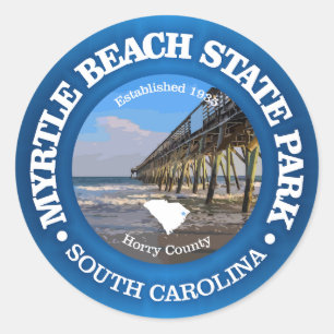 Myrtle Beach SP Runt Klistermärke