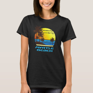Myrtle Beach Surfa Sunset Handflatan Island Vacay T Shirt