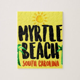 Myrtle Beach vattenfärg Pussel