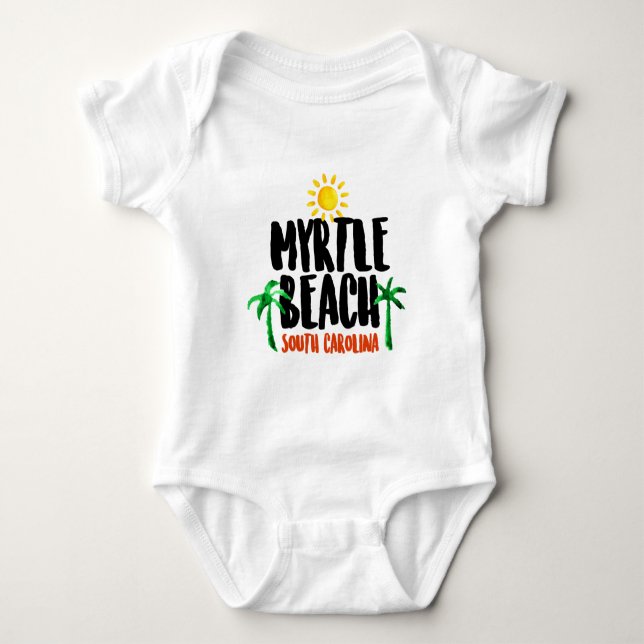 Myrtle Beach vattenfärg Tee (Framsida)