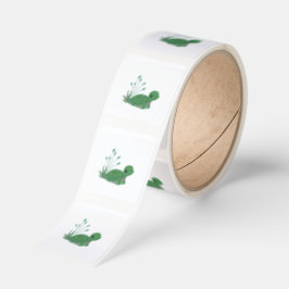 Myrtle Sköldpaddan!  Fyrkantigt Klistermärke