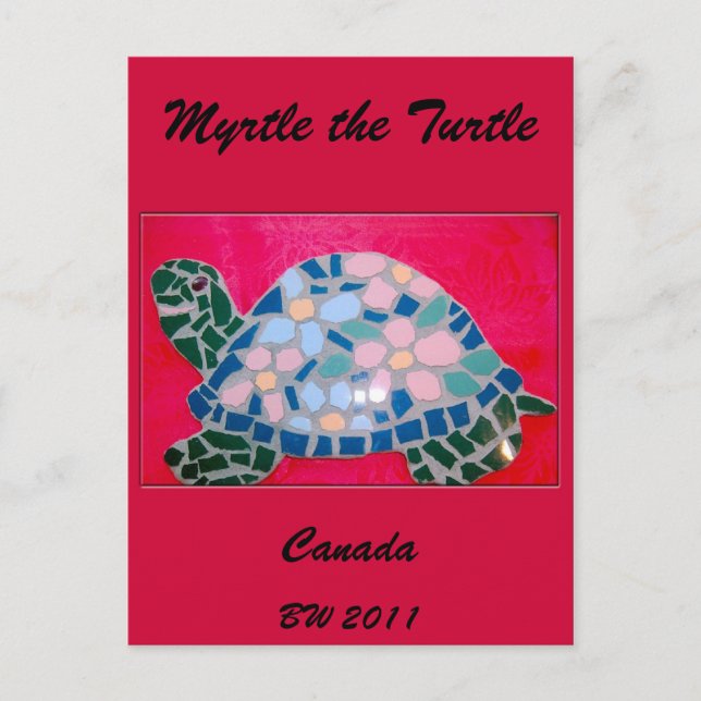 Myrtle the Turtle Kanada vykort (Framsida)