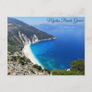 Myrtos Beach Kefalonia Grekland Vykort