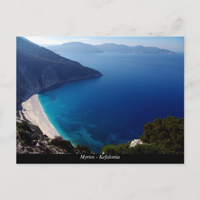 Myrtos - Kefalonia Vykort (Framsida)