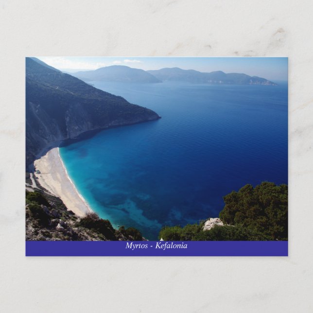 Myrtos - Kefalonia Vykort (Framsida)