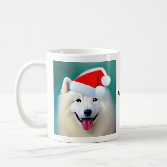 MySamoyed Personlig Gift Idea Cute Samoyed Kaffemugg (Vänster)